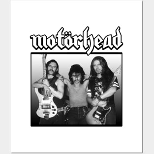 Motorhead White Black Posters and Art